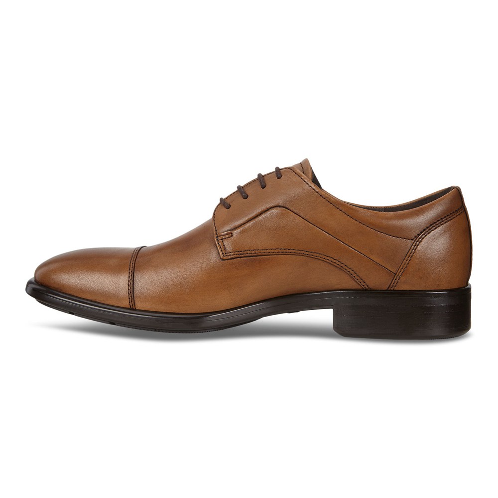 ECCO Mens Derby Shoe Brown - Citytray - ITW-163802